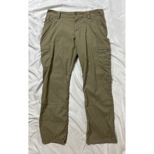Duluth Trading Co Dry on the Fly Bootcut Cargo Pants Khaki Womens 14x31 46708
